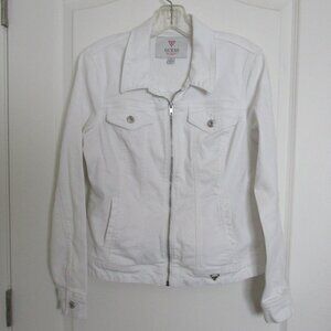 designer white canvas jacket
